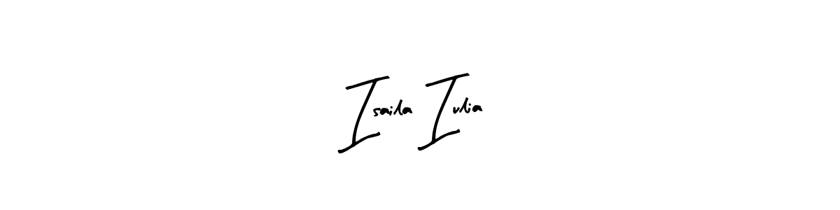 Design your own signature with our free online signature maker. With this signature software, you can create a handwritten (Arty Signature) signature for name Isaila Iulia. Isaila Iulia signature style 8 images and pictures png