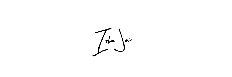 How to make Isha Jain name signature. Use Arty Signature style for creating short signs online. This is the latest handwritten sign. Isha Jain signature style 8 images and pictures png