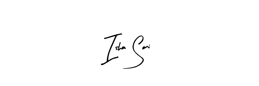 You should practise on your own different ways (Arty Signature) to write your name (Isha Soni) in signature. don't let someone else do it for you. Isha Soni signature style 8 images and pictures png