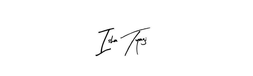 Also we have Isha Tyagi name is the best signature style. Create professional handwritten signature collection using Arty Signature autograph style. Isha Tyagi signature style 8 images and pictures png