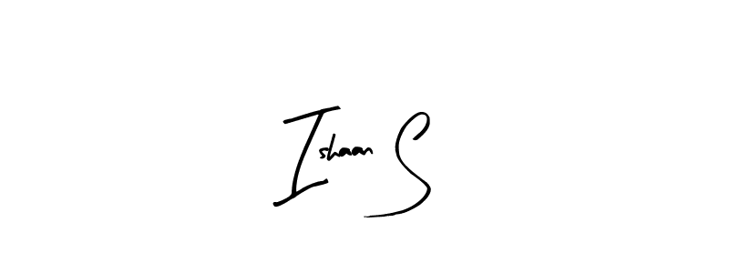 Use a signature maker to create a handwritten signature online. With this signature software, you can design (Arty Signature) your own signature for name Ishaan S. Ishaan S signature style 8 images and pictures png