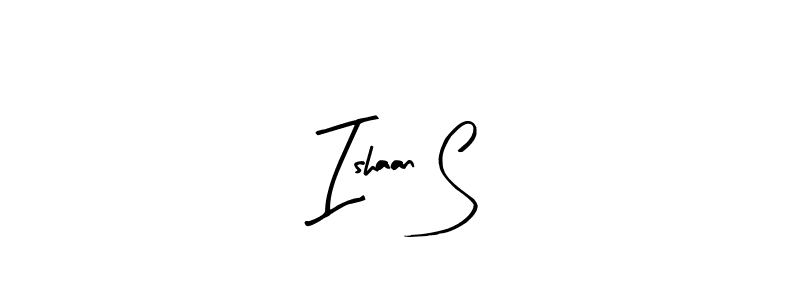 Use a signature maker to create a handwritten signature online. With this signature software, you can design (Arty Signature) your own signature for name Ishaan S. Ishaan S signature style 8 images and pictures png