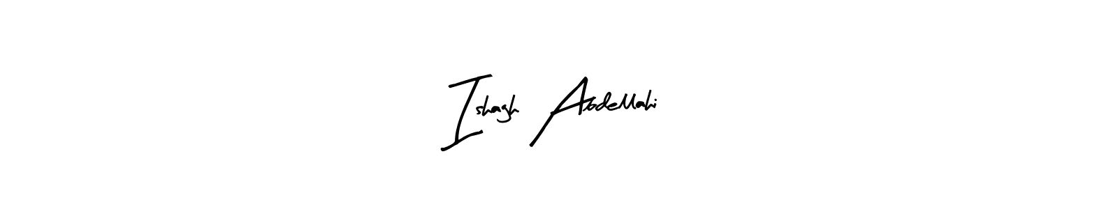 You can use this online signature creator to create a handwritten signature for the name Ishagh Abdellahi. This is the best online autograph maker. Ishagh Abdellahi signature style 8 images and pictures png