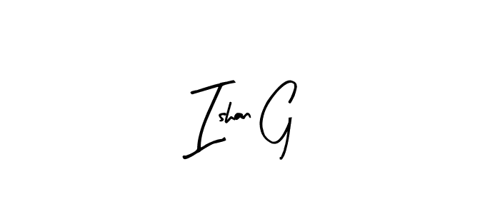 This is the best signature style for the Ishan G name. Also you like these signature font (Arty Signature). Mix name signature. Ishan G signature style 8 images and pictures png