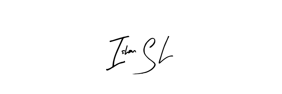 Also You can easily find your signature by using the search form. We will create Ishan S L name handwritten signature images for you free of cost using Arty Signature sign style. Ishan S L signature style 8 images and pictures png