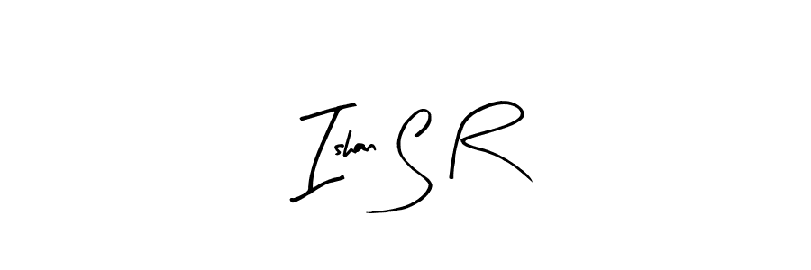 The best way (Arty Signature) to make a short signature is to pick only two or three words in your name. The name Ishan S R include a total of six letters. For converting this name. Ishan S R signature style 8 images and pictures png