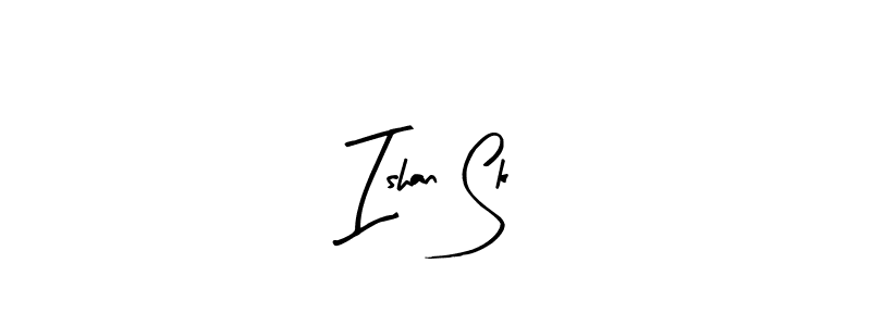The best way (Arty Signature) to make a short signature is to pick only two or three words in your name. The name Ishan Sk include a total of six letters. For converting this name. Ishan Sk signature style 8 images and pictures png