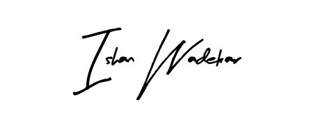 Personalize your online presence with Ishan Wadekar signature rendered in elegant Arty Signature font. Great for website footers and blogs. Ishan Wadekar signature style 8 images and pictures png