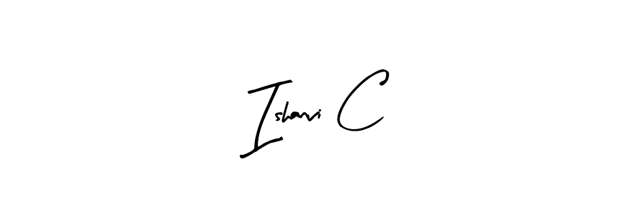 Design your own signature with our free online signature maker. With this signature software, you can create a handwritten (Arty Signature) signature for name Ishanvi C. Ishanvi C signature style 8 images and pictures png