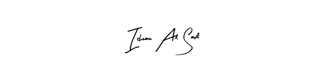 Make a beautiful signature design for name Ishmam Al Sadi. Use this online signature maker to create a handwritten signature for free. Ishmam Al Sadi signature style 8 images and pictures png