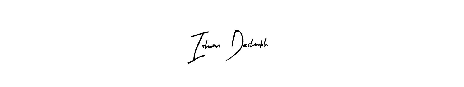 How to make Ishwari Deshmukh signature? Arty Signature is a professional autograph style. Create handwritten signature for Ishwari Deshmukh name. Ishwari Deshmukh signature style 8 images and pictures png