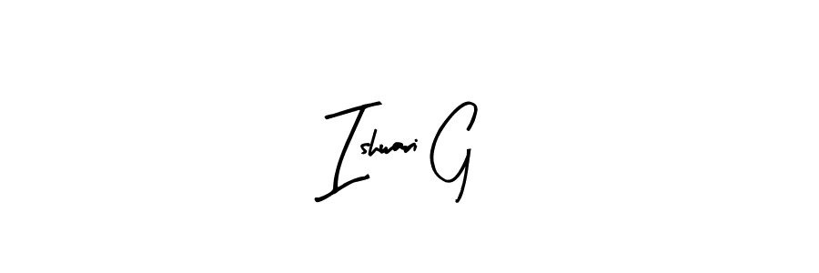 It looks lik you need a new signature style for name Ishwari G. Design unique handwritten (Arty Signature) signature with our free signature maker in just a few clicks. Ishwari G signature style 8 images and pictures png