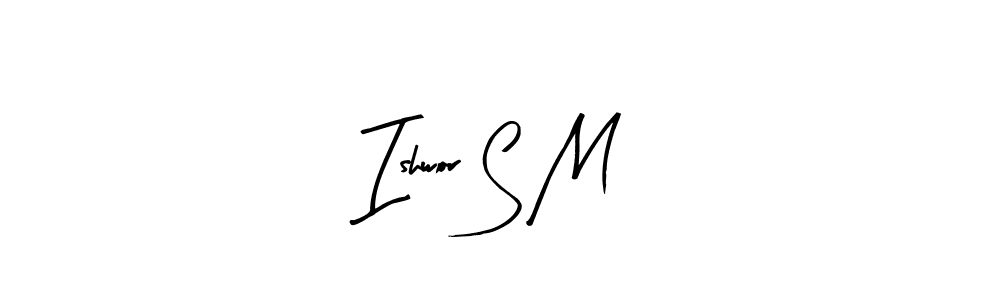 Use a signature maker to create a handwritten signature online. With this signature software, you can design (Arty Signature) your own signature for name Ishwor S M. Ishwor S M signature style 8 images and pictures png