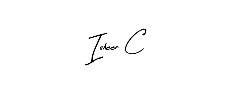 You can use this online signature creator to create a handwritten signature for the name Isleen C. This is the best online autograph maker. Isleen C signature style 8 images and pictures png