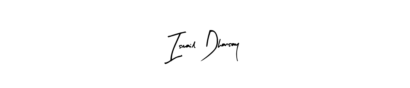 How to Draw Ismail Dhansay signature style? Arty Signature is a latest design signature styles for name Ismail Dhansay. Ismail Dhansay signature style 8 images and pictures png