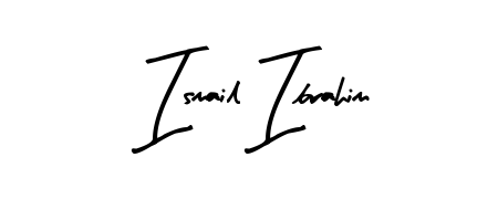 A modern signature idea for name Ismail Ibrahim using Arty Signature font. Clean strokes and elegant curves make it stand out instantly. Ismail Ibrahim signature style 8 images and pictures png