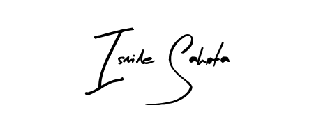 A modern signature idea for name Ismile Sahota using Arty Signature font. Clean strokes and elegant curves make it stand out instantly. Ismile Sahota signature style 8 images and pictures png