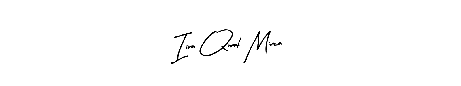 Design your own signature with our free online signature maker. With this signature software, you can create a handwritten (Arty Signature) signature for name Isra Qurat Mirza. Isra Qurat Mirza signature style 8 images and pictures png