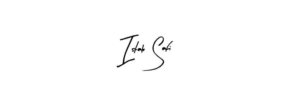 How to make Istak Safi name signature. Use Arty Signature style for creating short signs online. This is the latest handwritten sign. Istak Safi signature style 8 images and pictures png