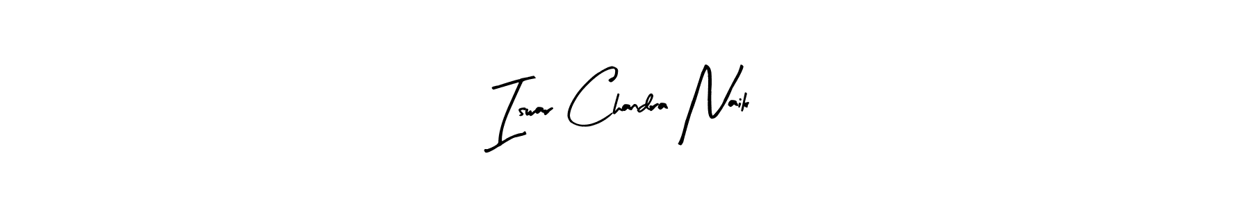 How to make Iswar Chandra Naik name signature. Use Arty Signature style for creating short signs online. This is the latest handwritten sign. Iswar Chandra Naik signature style 8 images and pictures png
