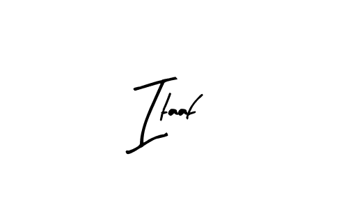 Similarly Arty Signature is the best handwritten signature design. Signature creator online .You can use it as an online autograph creator for name Itaaf. Itaaf signature style 8 images and pictures png