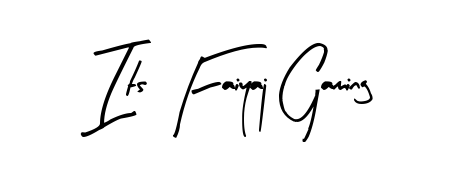 The Arty Signature handwriting style adds charm and authenticity to name Its Faiyaj Gaming. A wonderful choice for personal thank-you notes. Its Faiyaj Gaming signature style 8 images and pictures png