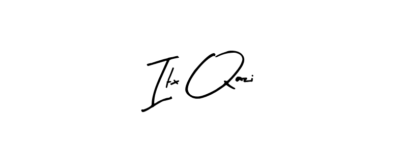 Itx Qazi stylish signature style. Best Handwritten Sign (Arty Signature) for my name. Handwritten Signature Collection Ideas for my name Itx Qazi. Itx Qazi signature style 8 images and pictures png