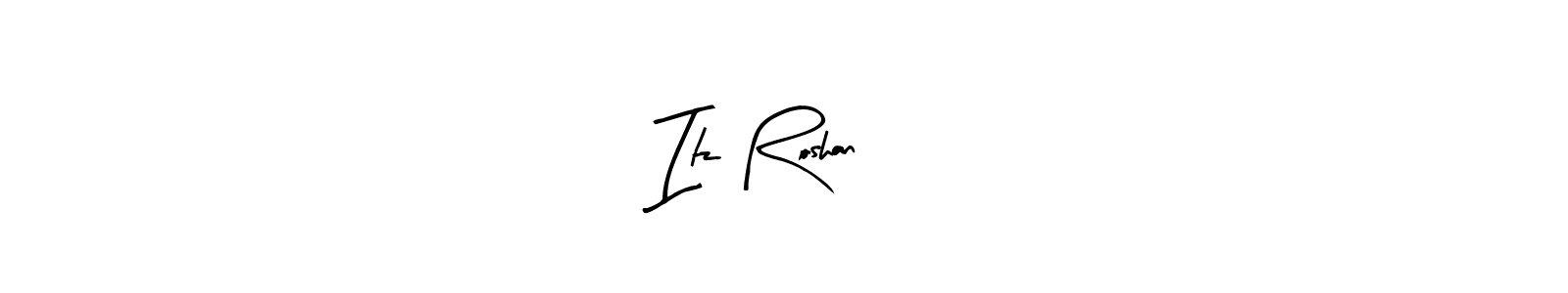 Use a signature maker to create a handwritten signature online. With this signature software, you can design (Arty Signature) your own signature for name Itz Roshan♥️. Itz Roshan♥️ signature style 8 images and pictures png