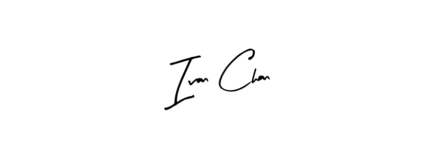 Use a signature maker to create a handwritten signature online. With this signature software, you can design (Arty Signature) your own signature for name Ivan Chan. Ivan Chan signature style 8 images and pictures png