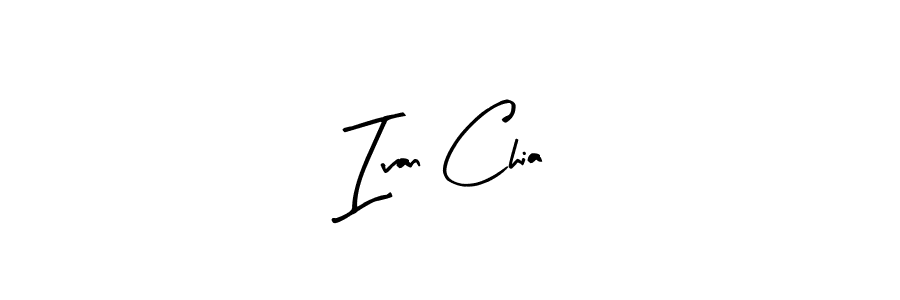 Arty Signature is a professional signature style that is perfect for those who want to add a touch of class to their signature. It is also a great choice for those who want to make their signature more unique. Get Ivan Chia name to fancy signature for free. Ivan Chia signature style 8 images and pictures png