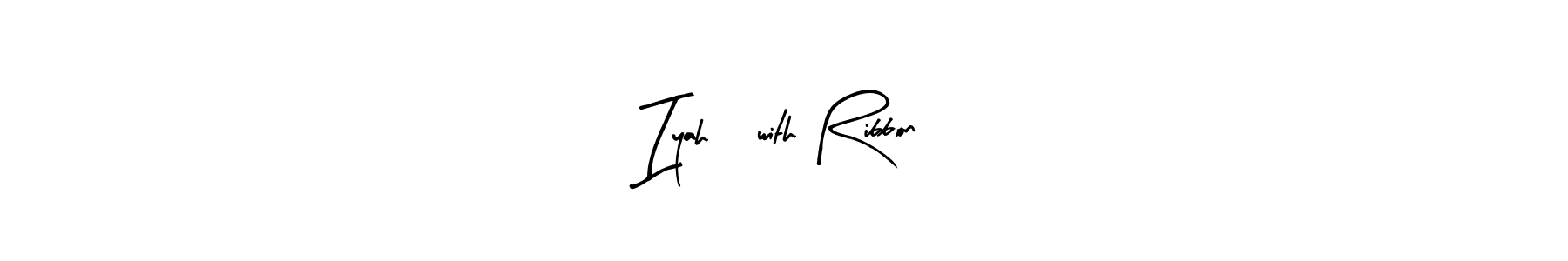 Also we have Iyah (with Ribbon) name is the best signature style. Create professional handwritten signature collection using Arty Signature autograph style. Iyah (with Ribbon) signature style 8 images and pictures png