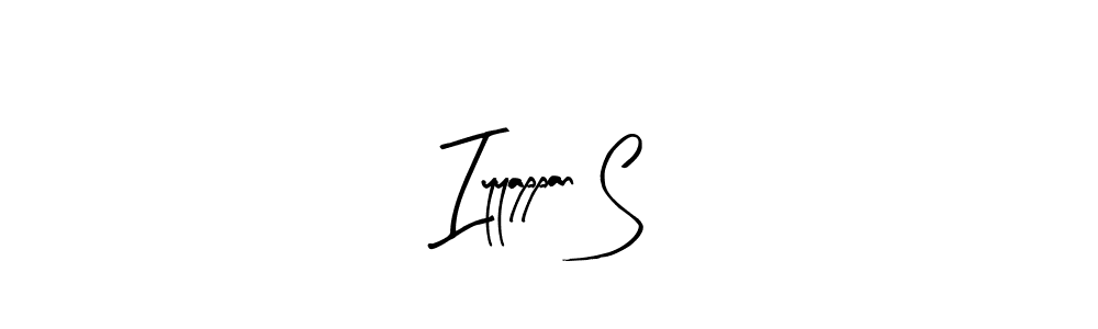 The best way (Arty Signature) to make a short signature is to pick only two or three words in your name. The name Iyyappan S include a total of six letters. For converting this name. Iyyappan S signature style 8 images and pictures png