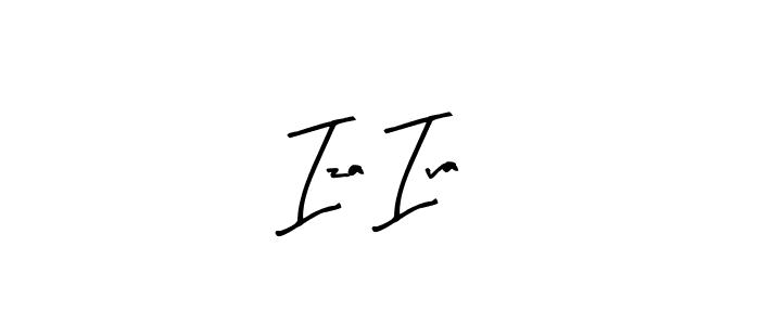 Make a beautiful signature design for name Iza Iva. With this signature (Arty Signature) style, you can create a handwritten signature for free. Iza Iva signature style 8 images and pictures png