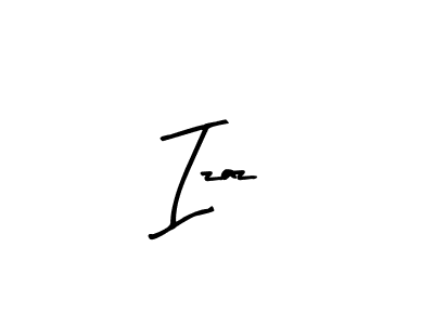 Use a signature maker to create a handwritten signature online. With this signature software, you can design (Arty Signature) your own signature for name Izaz. Izaz signature style 8 images and pictures png