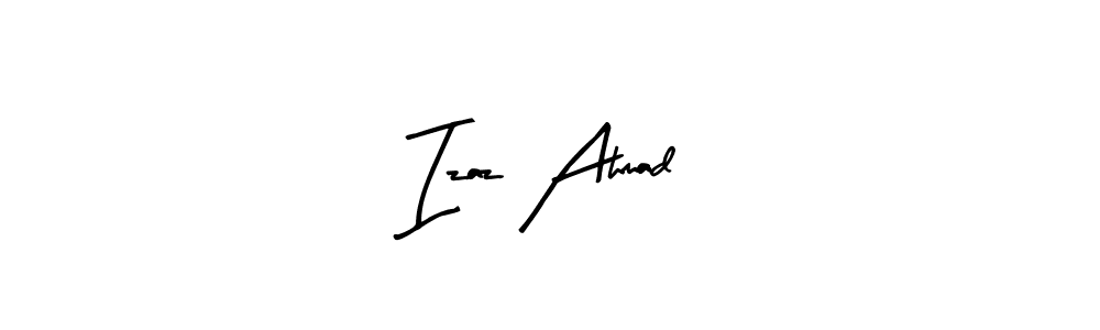 Design your own signature with our free online signature maker. With this signature software, you can create a handwritten (Arty Signature) signature for name Izaz Ahmad. Izaz Ahmad signature style 8 images and pictures png