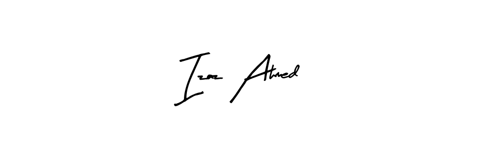 Create a beautiful signature design for name Izaz Ahmed. With this signature (Arty Signature) fonts, you can make a handwritten signature for free. Izaz Ahmed signature style 8 images and pictures png