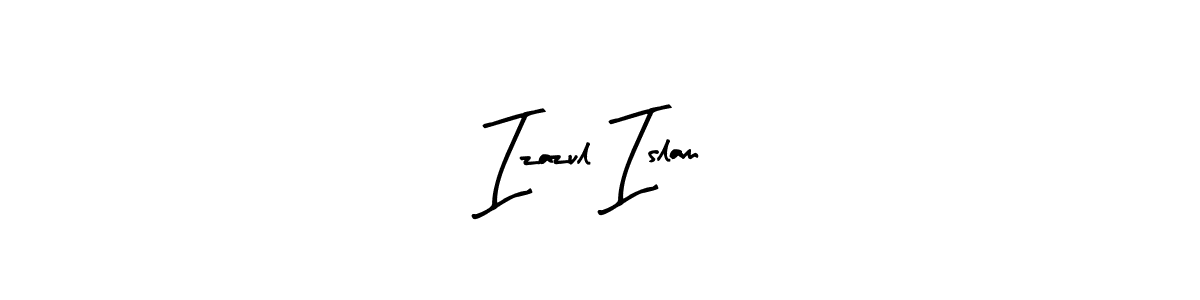 The best way (Arty Signature) to make a short signature is to pick only two or three words in your name. The name Izazul Islam include a total of six letters. For converting this name. Izazul Islam signature style 8 images and pictures png