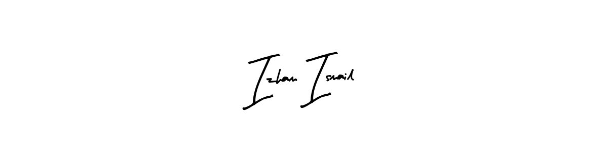 Also You can easily find your signature by using the search form. We will create Izham Ismail name handwritten signature images for you free of cost using Arty Signature sign style. Izham Ismail signature style 8 images and pictures png
