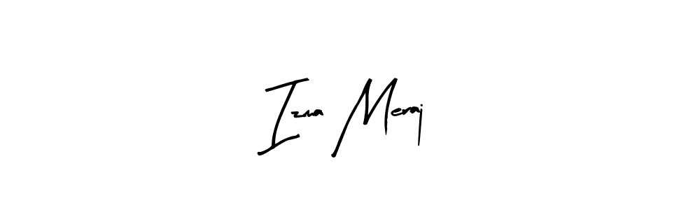 You should practise on your own different ways (Arty Signature) to write your name (Izma Meraj) in signature. don't let someone else do it for you. Izma Meraj signature style 8 images and pictures png