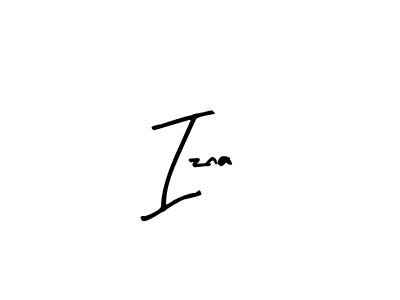 Arty Signature is a professional signature style that is perfect for those who want to add a touch of class to their signature. It is also a great choice for those who want to make their signature more unique. Get Izna name to fancy signature for free. Izna signature style 8 images and pictures png
