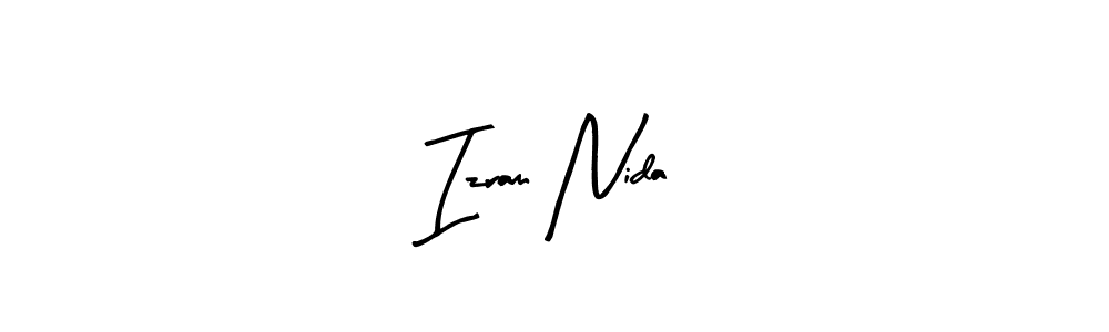 Make a beautiful signature design for name Izram Nida. Use this online signature maker to create a handwritten signature for free. Izram Nida signature style 8 images and pictures png