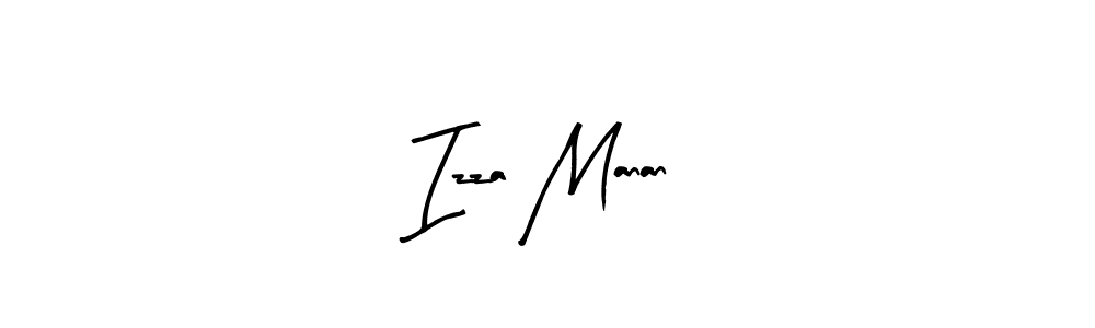 How to make Izza Manan signature? Arty Signature is a professional autograph style. Create handwritten signature for Izza Manan name. Izza Manan signature style 8 images and pictures png