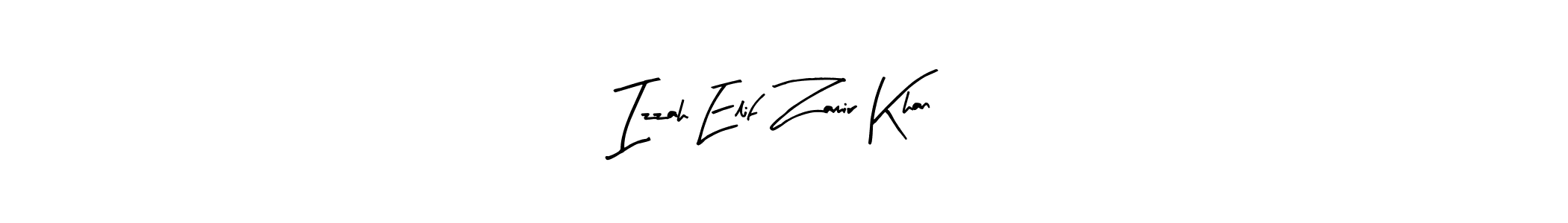How to make Izzah Elif Zamir Khan signature? Arty Signature is a professional autograph style. Create handwritten signature for Izzah Elif Zamir Khan name. Izzah Elif Zamir Khan signature style 8 images and pictures png