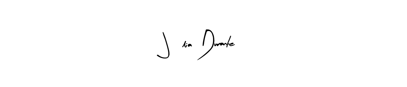 Arty Signature is a professional signature style that is perfect for those who want to add a touch of class to their signature. It is also a great choice for those who want to make their signature more unique. Get Júlia Durante name to fancy signature for free. Júlia Durante signature style 8 images and pictures png