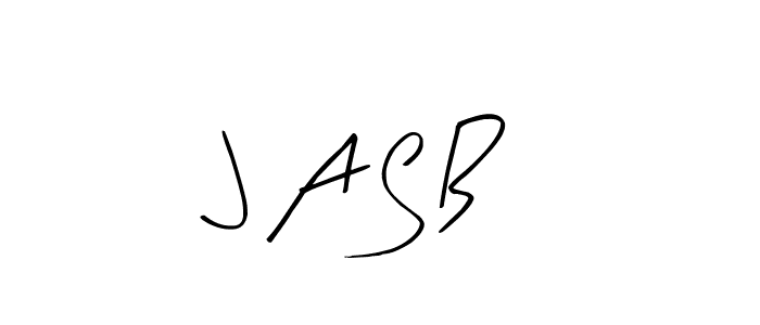 The best way (Arty Signature) to make a short signature is to pick only two or three words in your name. The name J A S B include a total of six letters. For converting this name. J A S B signature style 8 images and pictures png