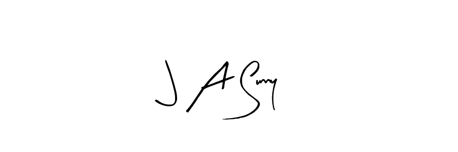 The best way (Arty Signature) to make a short signature is to pick only two or three words in your name. The name J A Sunny include a total of six letters. For converting this name. J A Sunny signature style 8 images and pictures png