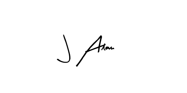 Design your own signature with our free online signature maker. With this signature software, you can create a handwritten (Arty Signature) signature for name J Alam. J Alam signature style 8 images and pictures png