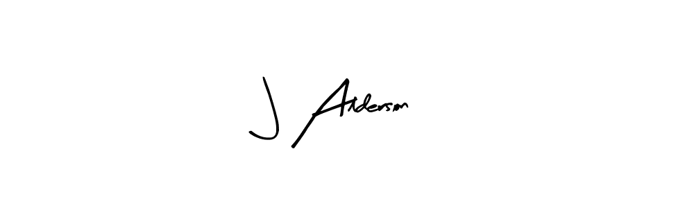 Design your own signature with our free online signature maker. With this signature software, you can create a handwritten (Arty Signature) signature for name J Alderson. J Alderson signature style 8 images and pictures png