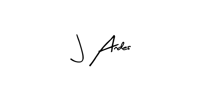 How to make J Andes name signature. Use Arty Signature style for creating short signs online. This is the latest handwritten sign. J Andes signature style 8 images and pictures png