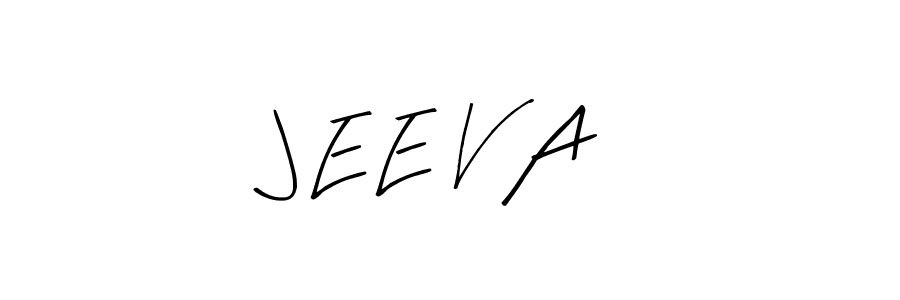 Also we have J E E V A name is the best signature style. Create professional handwritten signature collection using Arty Signature autograph style. J E E V A signature style 8 images and pictures png